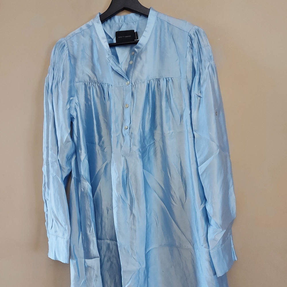 Birgitte Herskind Blue Stella Maxi Shirt Dress Size 34 - Picture 10 of 16